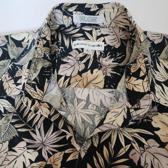 Pierre Cardin Hawaiian Shirt Large - Picture 4 of 11